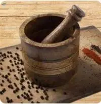 Wooden Mortar & Pestle