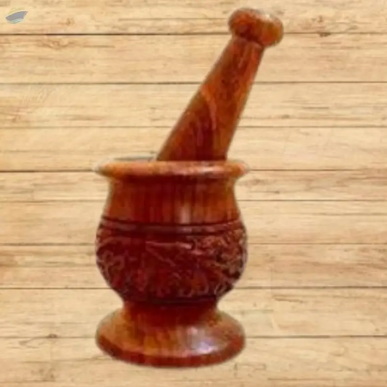 Wooden Mortar & Pestle