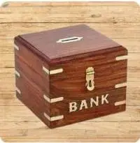 Wooden Money Bank
