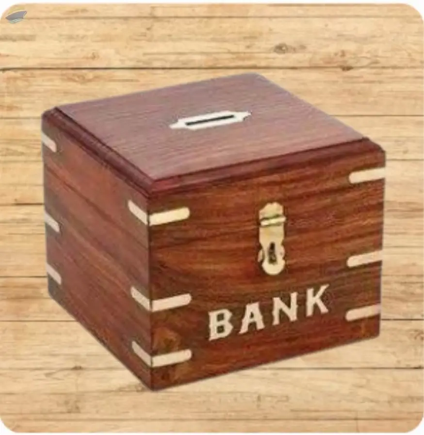 Wooden Money Bank