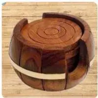 Wooden Tea Coaster