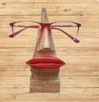 Wooden Round Shaped Specs Holder