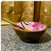 Deep Wooden Salad Bowl