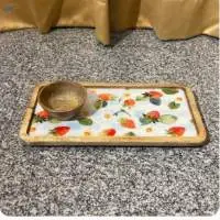 Chip 'n' Dip Wooden Platter