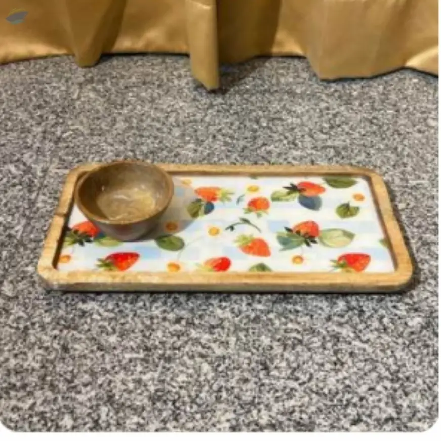Chip 'n' Dip Wooden Platter
