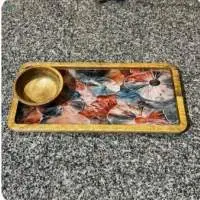 Chip 'n' Dip Wooden Platter
