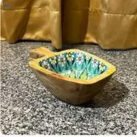 Apple Shaped Wooden Platter