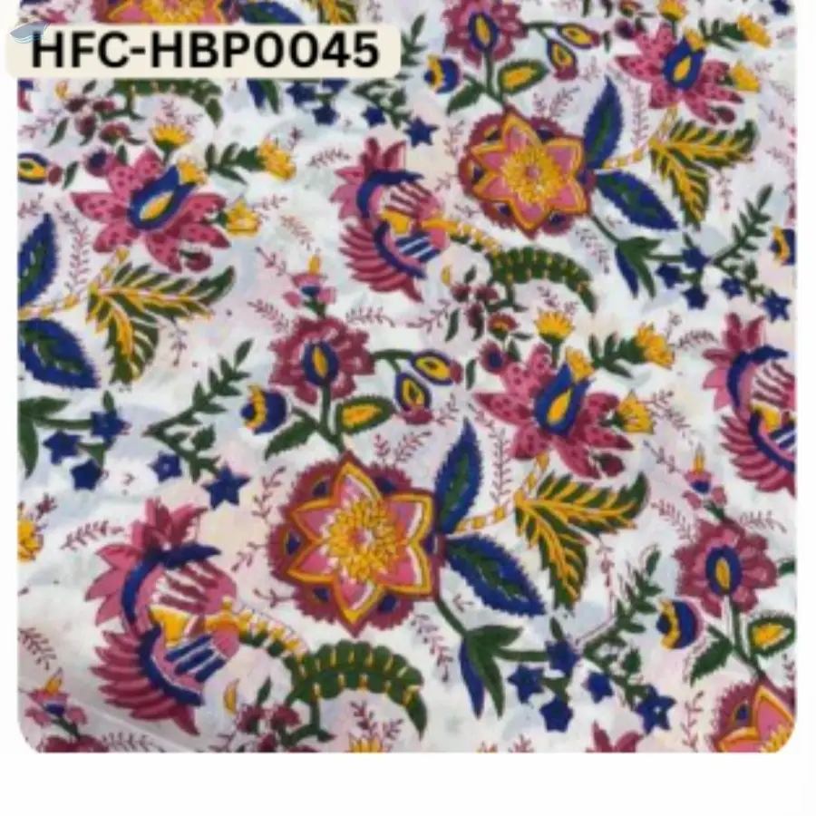 Hand Block Printed Cotton Fabric