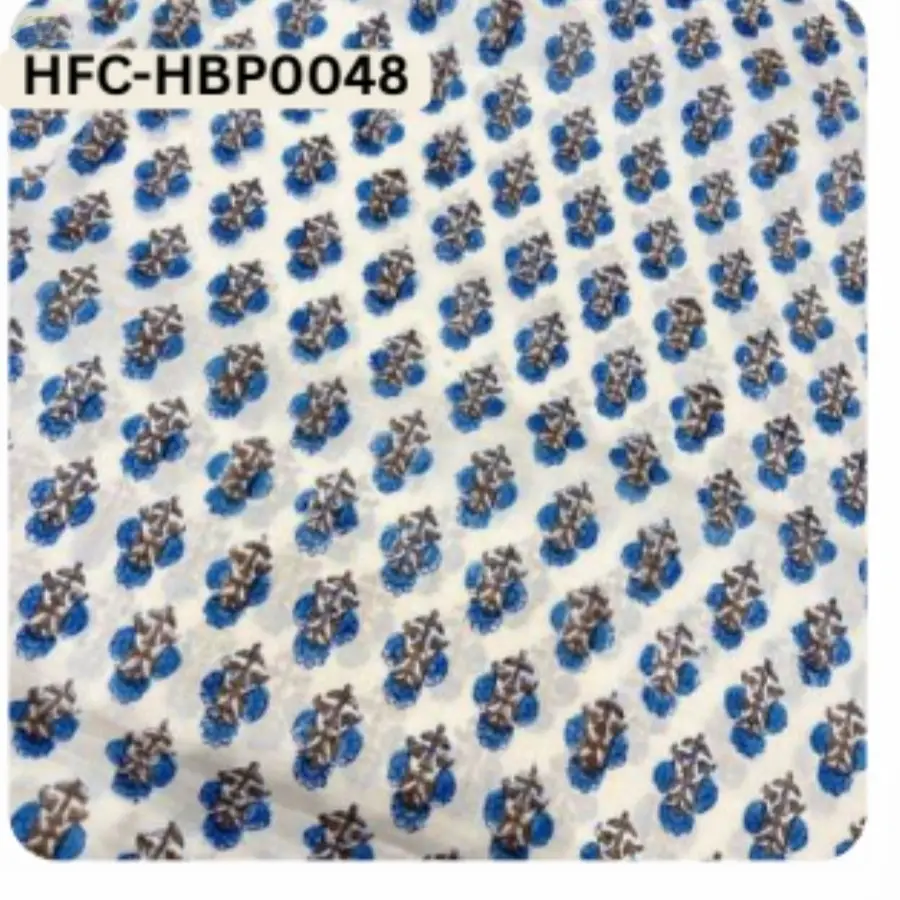 Hand Block Printed Cotton Fabric