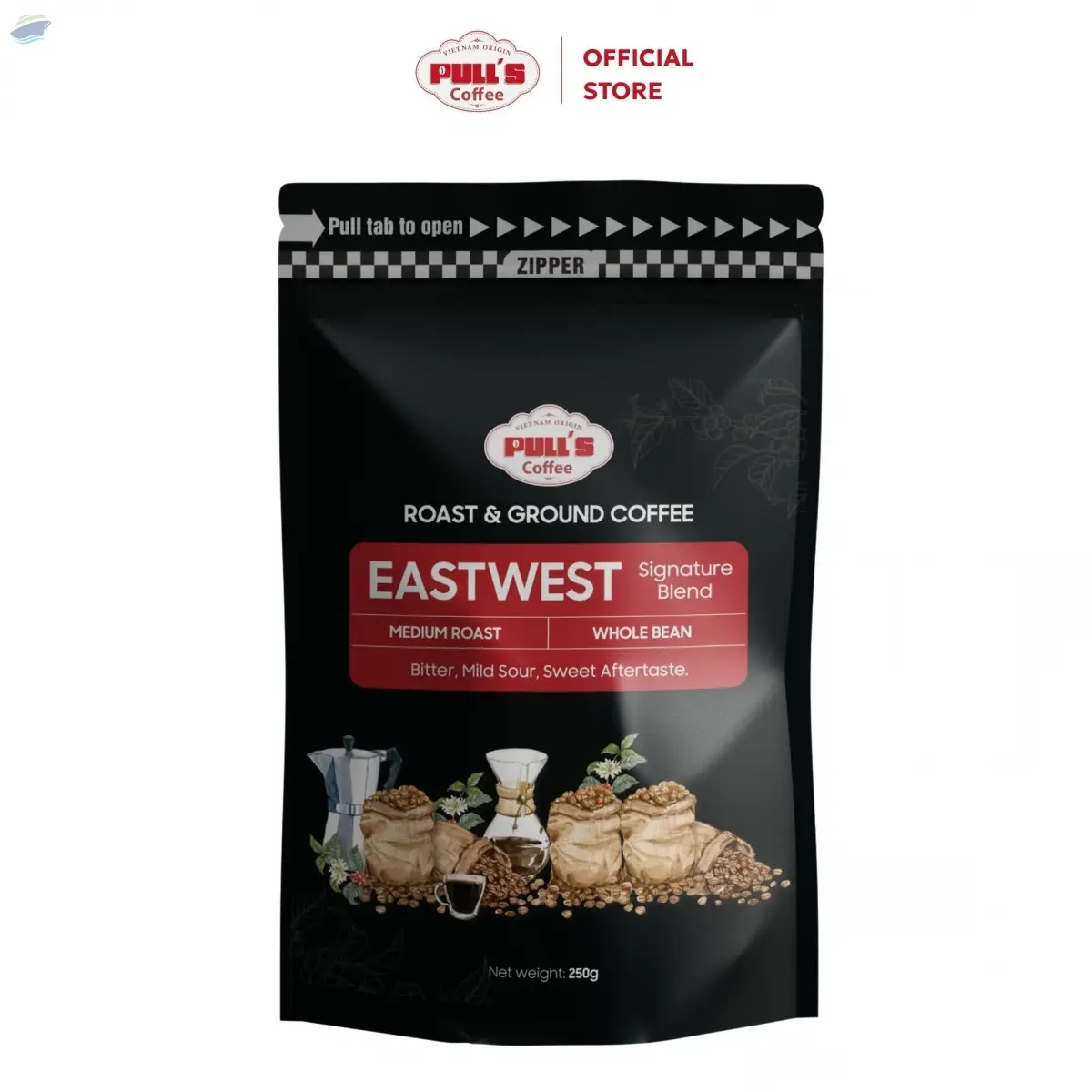 Pulls Coffee East West - Roast & Ground Coffee