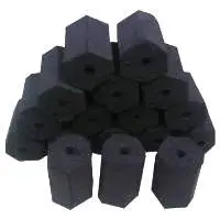 Shisha Coconut Shell Charcoal - Hexagonal