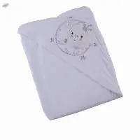 White Hooded Baby Towel