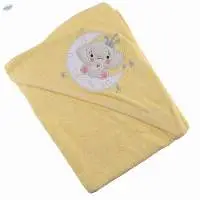 Yellow Hooded Baby Towel