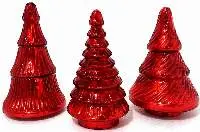 Retro Red Mercury Glass Christmas Tree