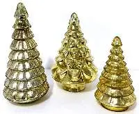 Champagne Mercury Glass Tree, 12 In, 10 In & 8In