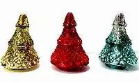 Red , Champagne & Turquoise Mercury Glass Tree