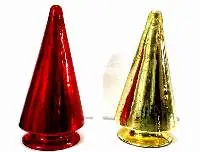 Red & Champagne Mercury Glass Tree, 15 In