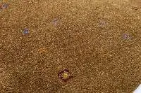 Brown Solid Color Hand Loom Rug