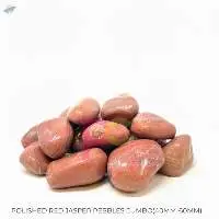 Watermarked Polished Red Jasper Pebbles
