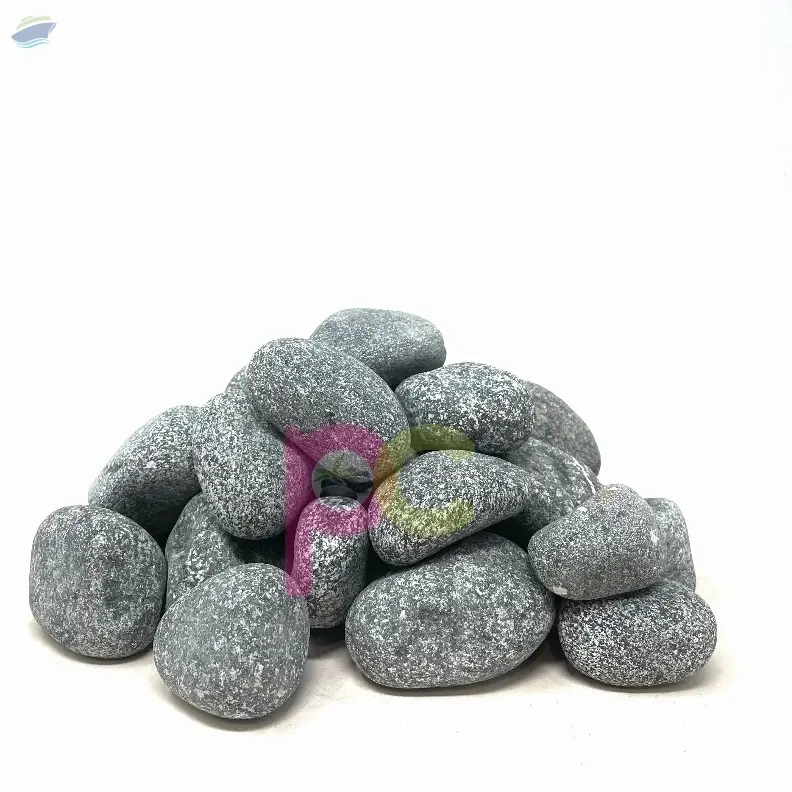 Watermarked Unpolished Black Pebbles