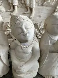 White Stone Sculptures Made By Professionals