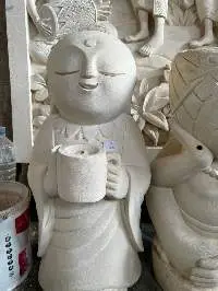 White Stone Sculptures Made By Professionals