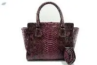 Python Skin Leather Handbag