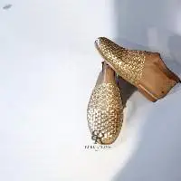 Woven Leather Slip On