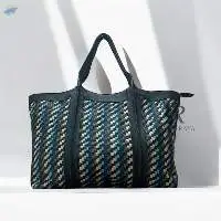 Woven Leather Tote Bag