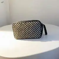 Woven Leather Sling Bag