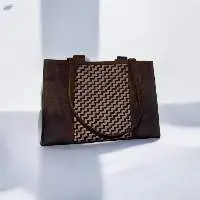 Woven Leather Handbag