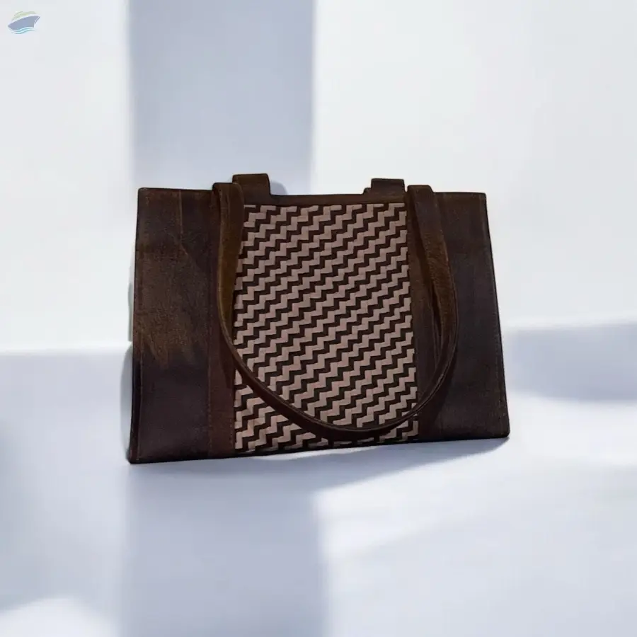 Woven Leather Handbag