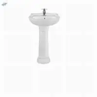 White Marble pedestal Wash Basin
