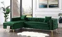Bliss Modern Valvet Chesterfield 5 Seater Sofa