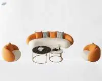 Core Modern Designer Twin Color Sofa Set