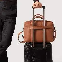 Leather Briefcase Trolley
