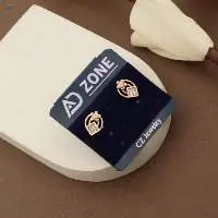 Gold Plated Fancy AD Earring Studs