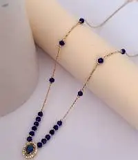Fancy AD & Crystal Studded Necklace Chain