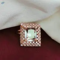 Rose Gold Plated Fancy AD Rings