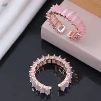 Rhodium & Rose Gold Plated Diamond Rings