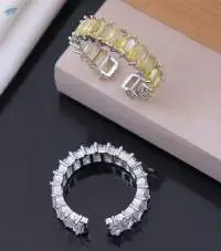 Rhodium & Rose Gold Plated Diamond Rings