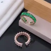 Rhodium & Rose Gold Plated Diamond Rings