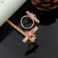 Fancy Highly Plated Antique Butterfly AD Ring