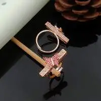 Fancy Highly Plated Antique Butterfly AD Ring