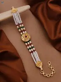 High Gold Plated Rajvadi Bracelet