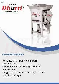 3 Hp Gravy Machine