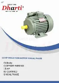 1.5 Hp Singal Phase Induction Motor
