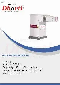 Fafda Machine Running