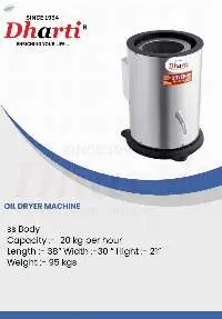 Oil Dryer Machine