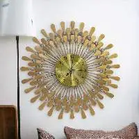 Crystal Metal Wall Clock